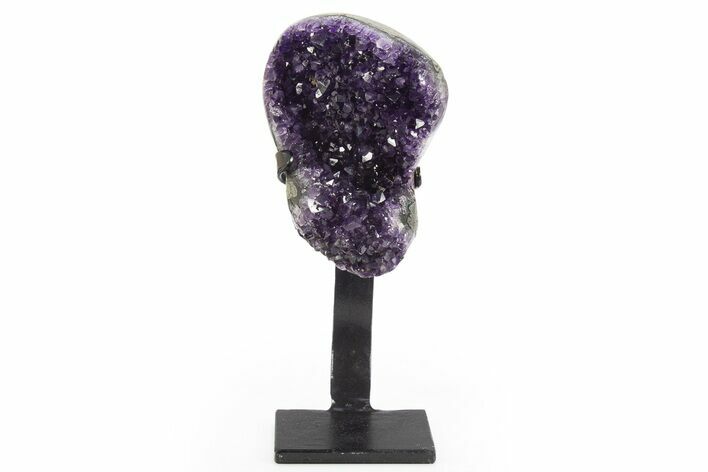 Amethyst Geode With Metal Stand - Uruguay #306945